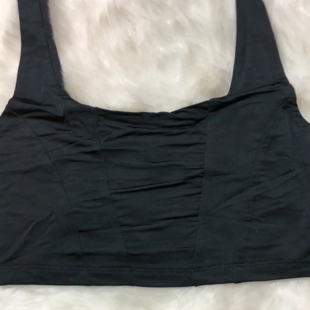 Free People Be Cool Brami Black Cropped Top Various Sizes  S/M NEW